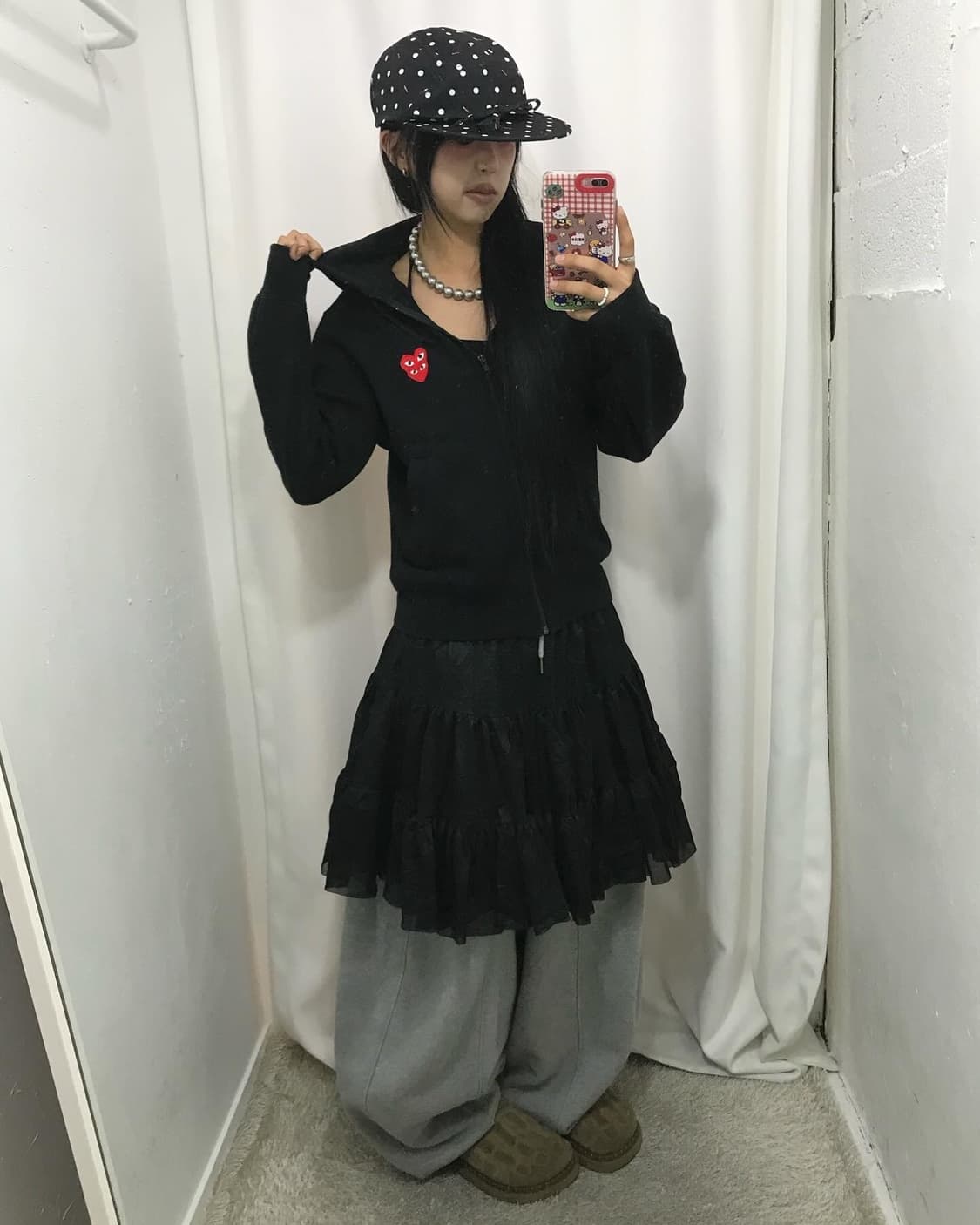 Comme Des Garcons Double Heart 후드집업 상품이미지2
