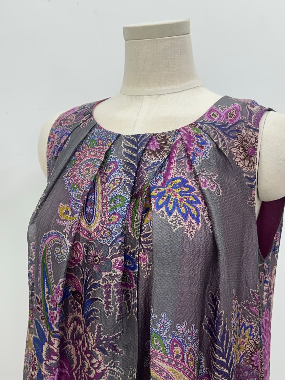 에트로 실크 민소매 원피스 상품이미지6