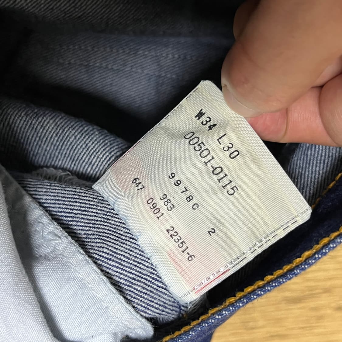 00s 리바이스501 데드스탁 [34x30] 상품이미지8