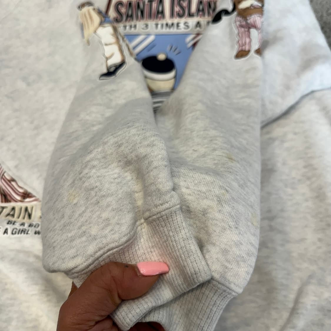 캡틴산타 멜란지 그래픽 레글런 스웻셔츠M 상품이미지8