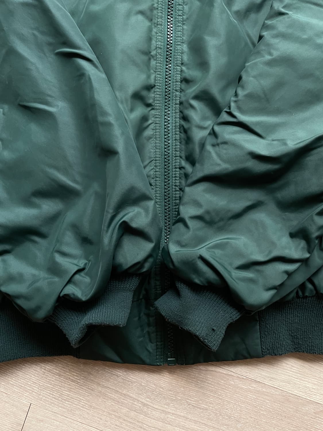 90s 파타고니아 쉘드 신칠라 봄버 자켓 눈없산 그린 rare 상품이미지6