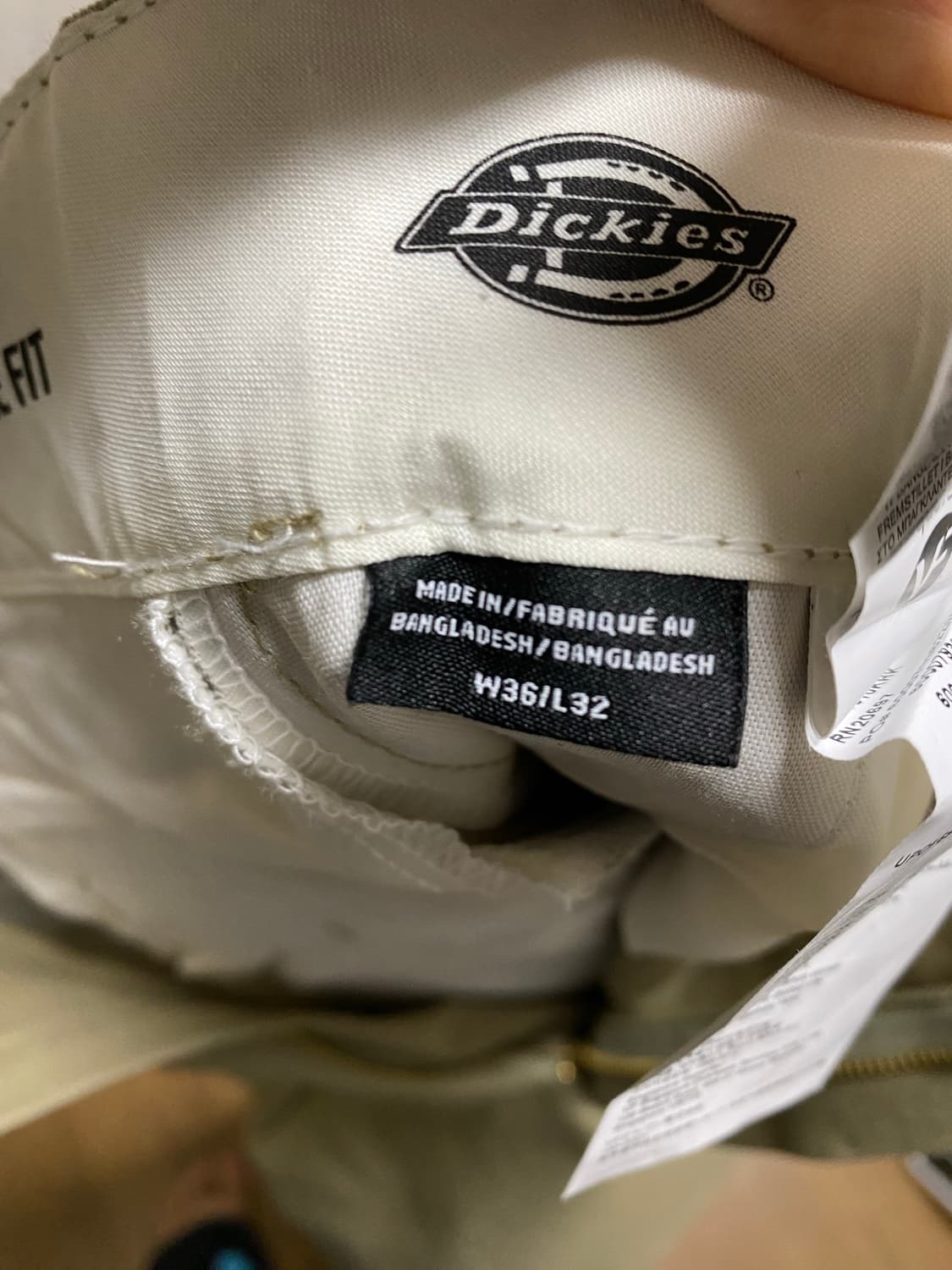 디키즈 더블니 85238 루즈핏 워크 팬츠 베이지 36사이즈 새상품 상품이미지3