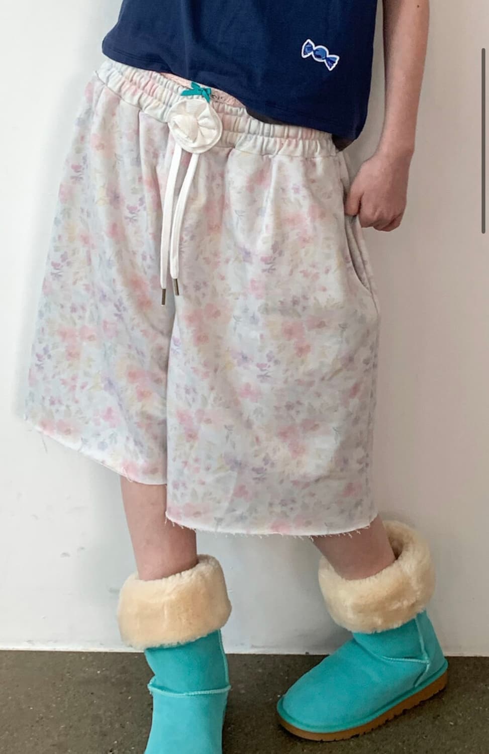 샵페어리 flower bermuda pants  상품이미지2