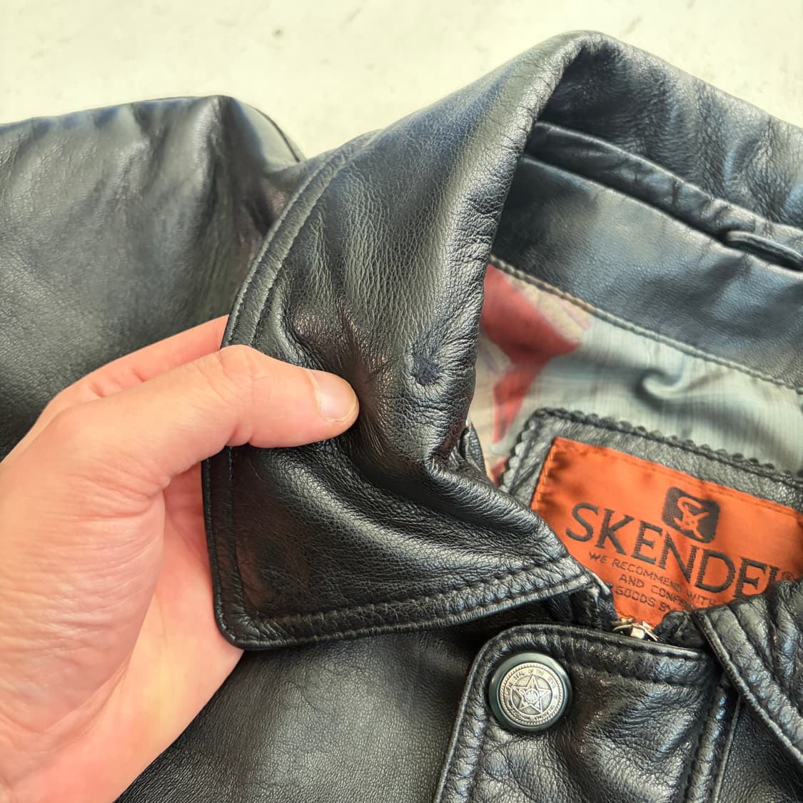 Skendel 빈티지 양가죽 자켓 L 상품이미지5