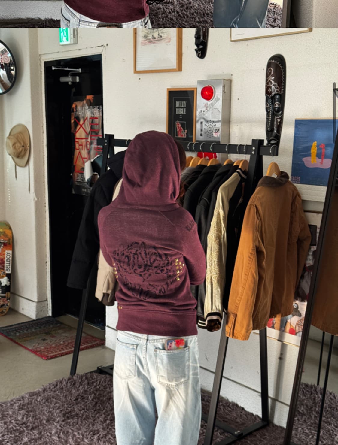 HARLEY DAVIDSON, HALF ZIP UP HOODIE (s) 상품이미지2