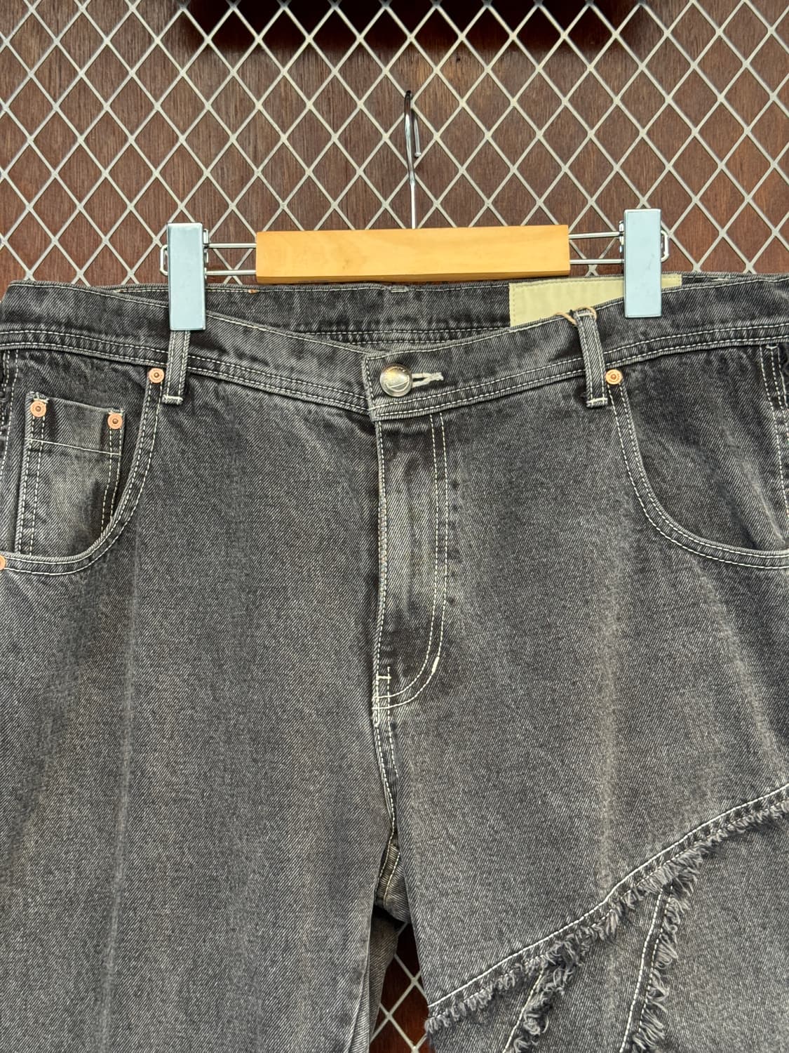 앤더슨벨 플레어 데님팬츠 흑청 36 상품이미지4