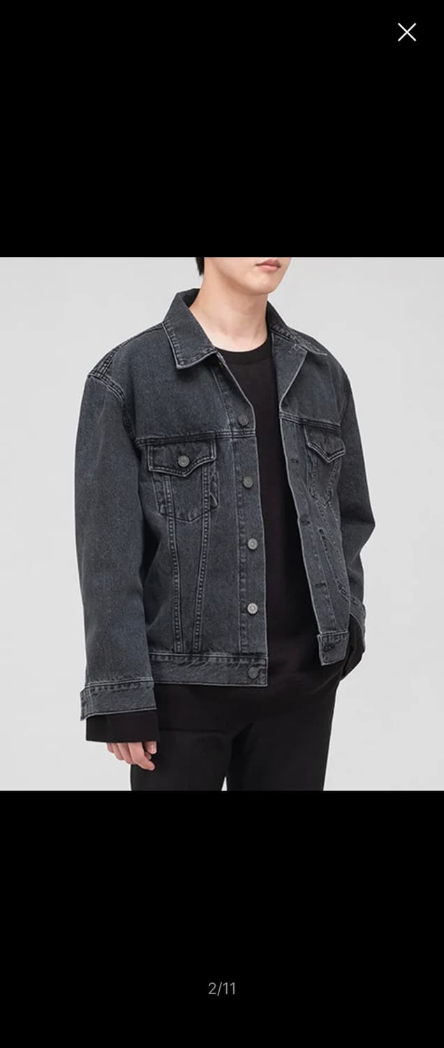 브랜디드 흑청 트러커 자켓 3세대 M사이즈 상품이미지5