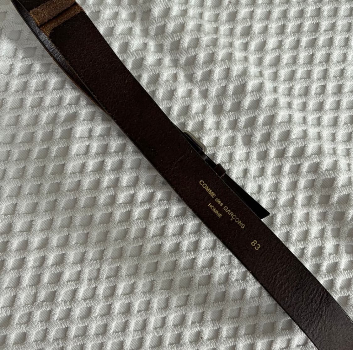 꼼데가르송 옴므 브라운 벨트 상품이미지3