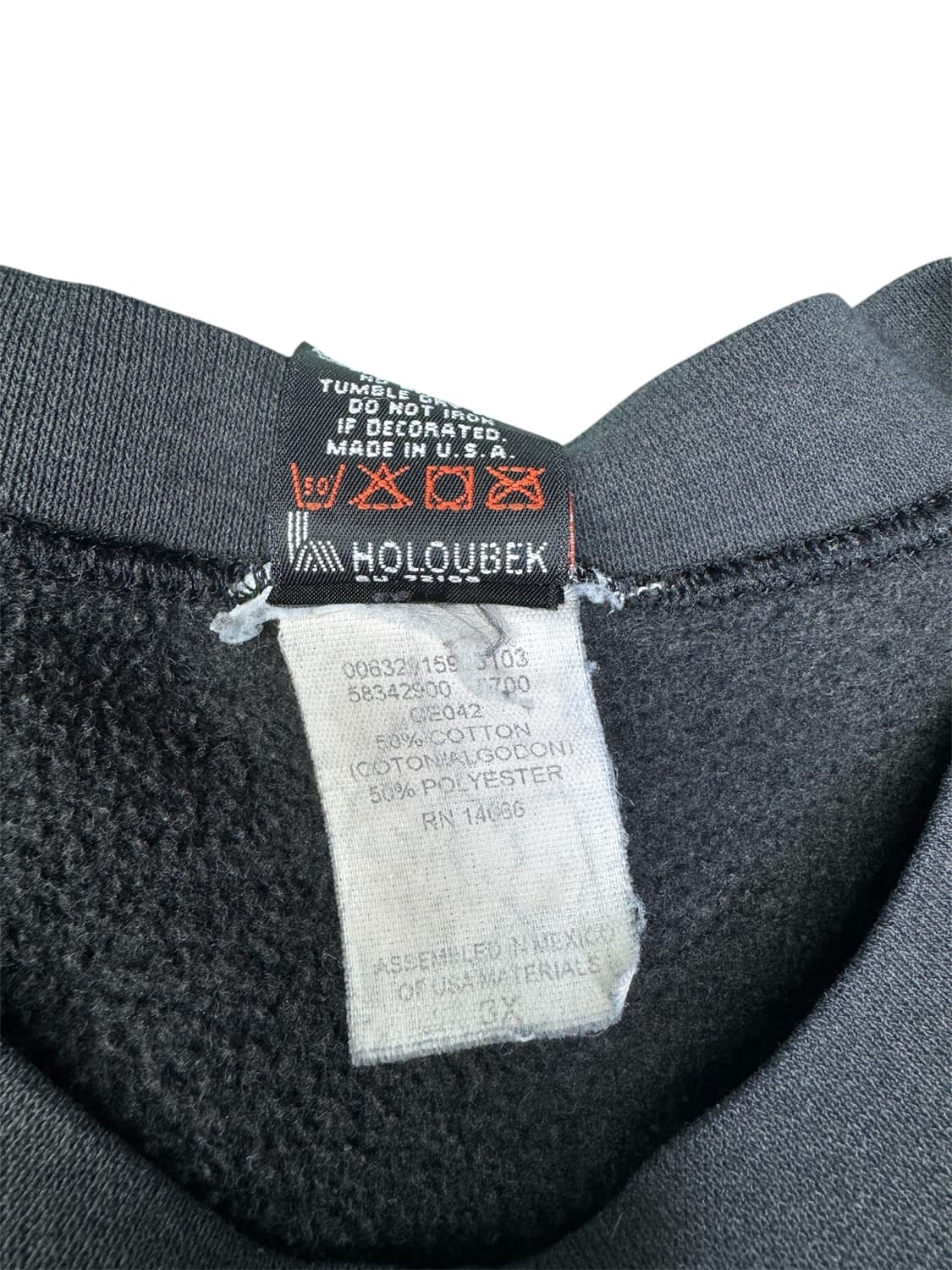 빈티지 90s 할리 데이비슨 플레임 자수 맨투맨 3XL 상품이미지4