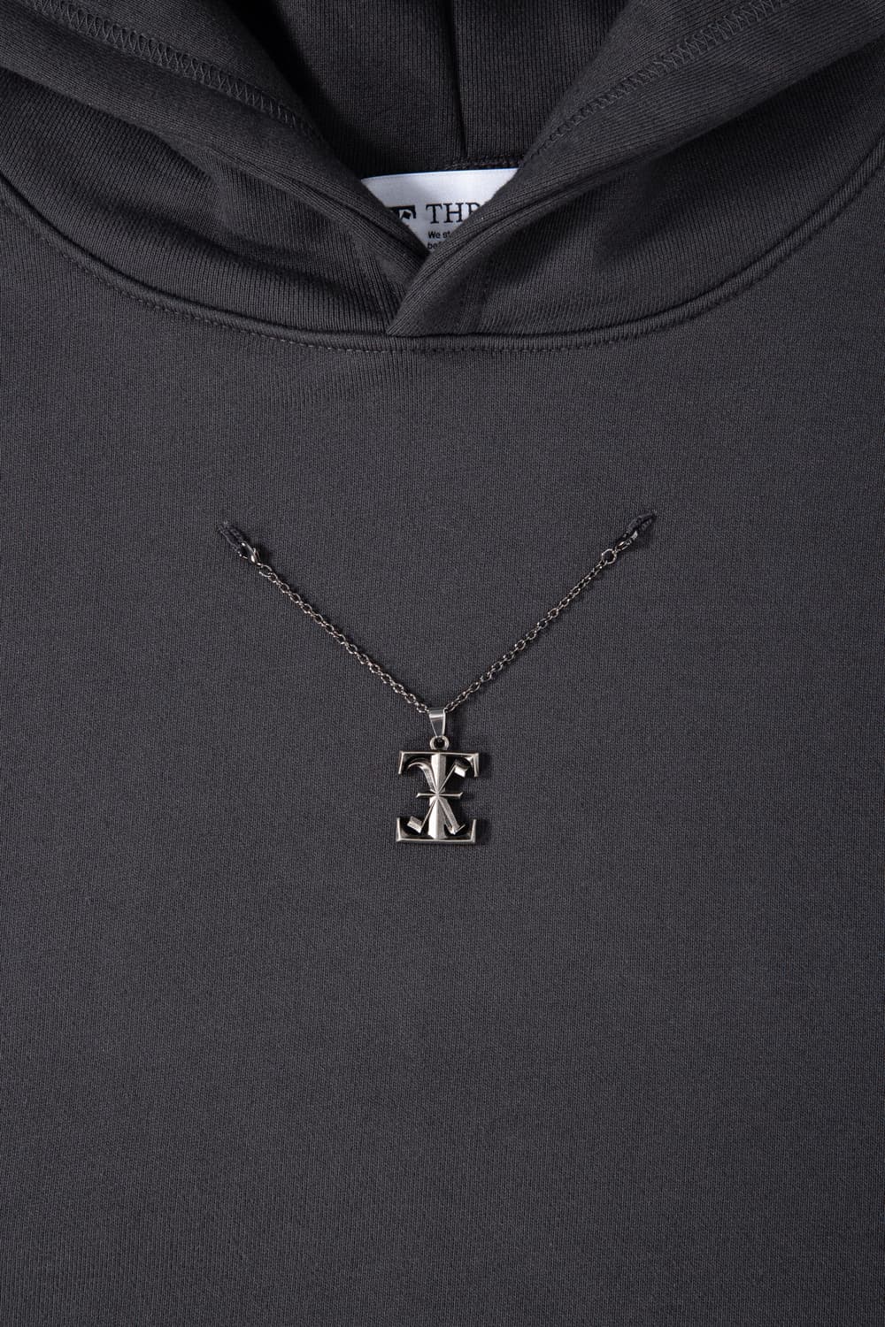 체인 헤비 후디 - Charcoal Gray 상품이미지5