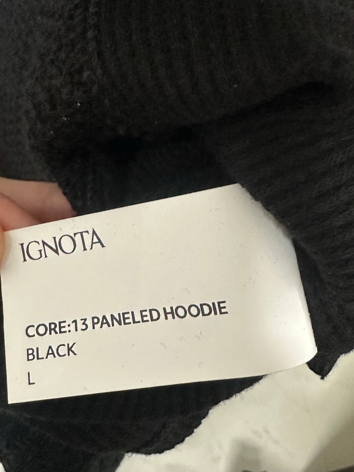 이그노타 코어13 패널 후드 블랙 상품이미지6