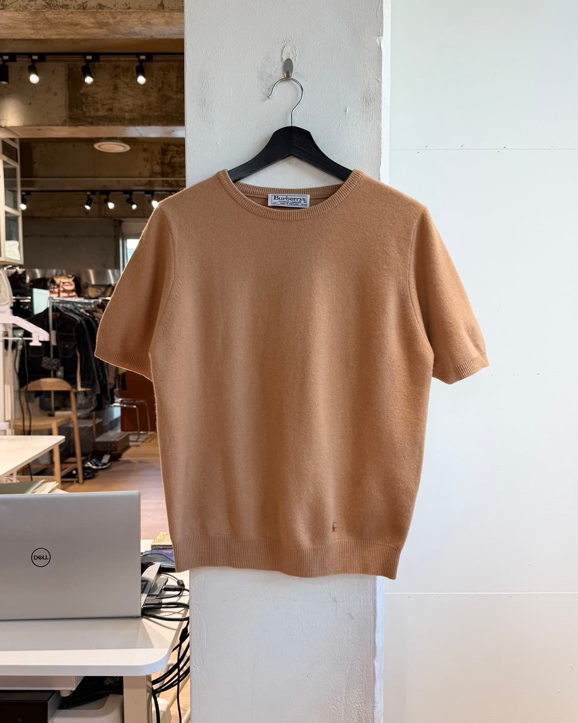 버버리 베이지 램스울 하프 니트  상품이미지2