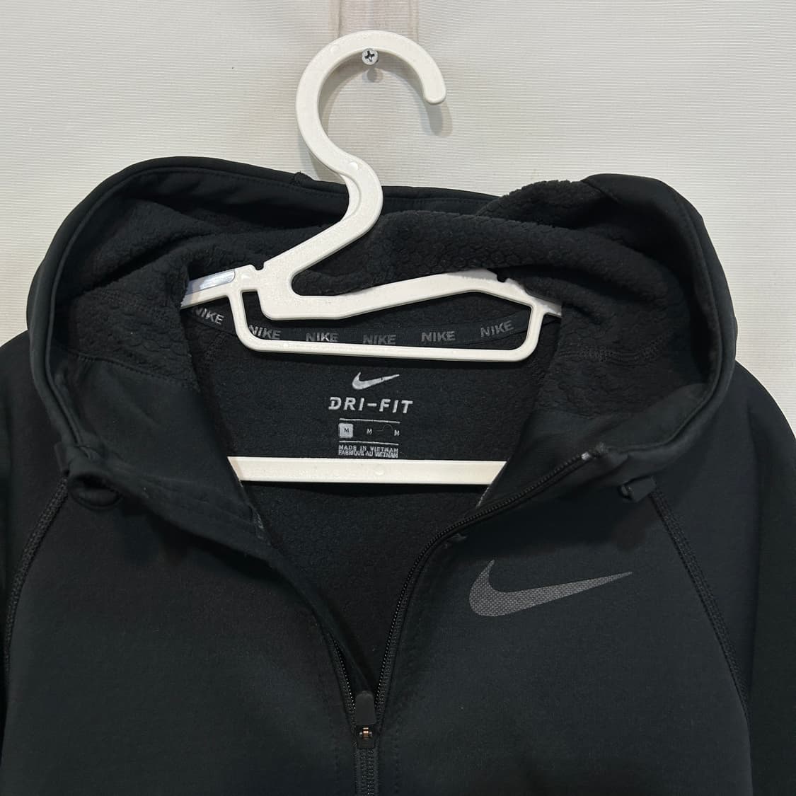 나이키 드라이핏 남성 기모 후드집업 95 블랙 상품이미지2