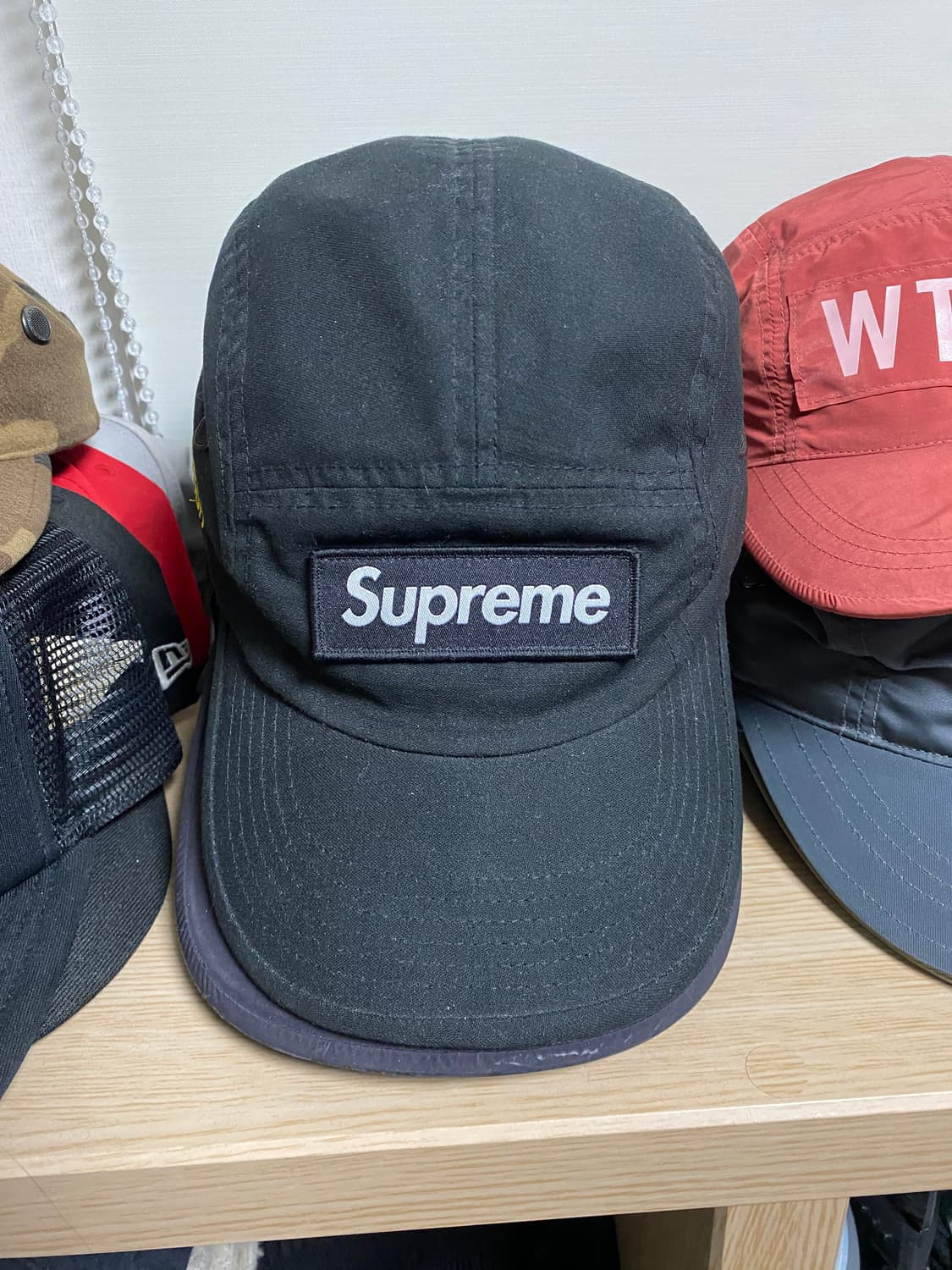 슈프림 밀리터리 캠프캡 블랙 - 21SS 상품이미지2