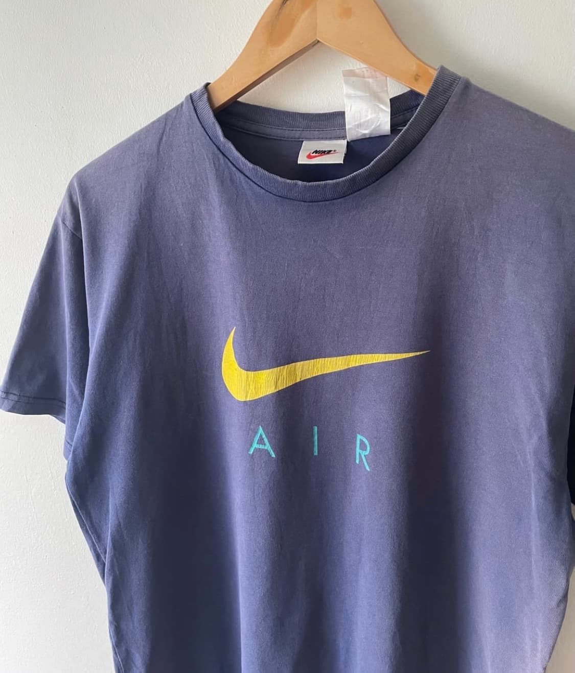 90-00's 빈티지 나이키 티셔츠 네이비 상품이미지2