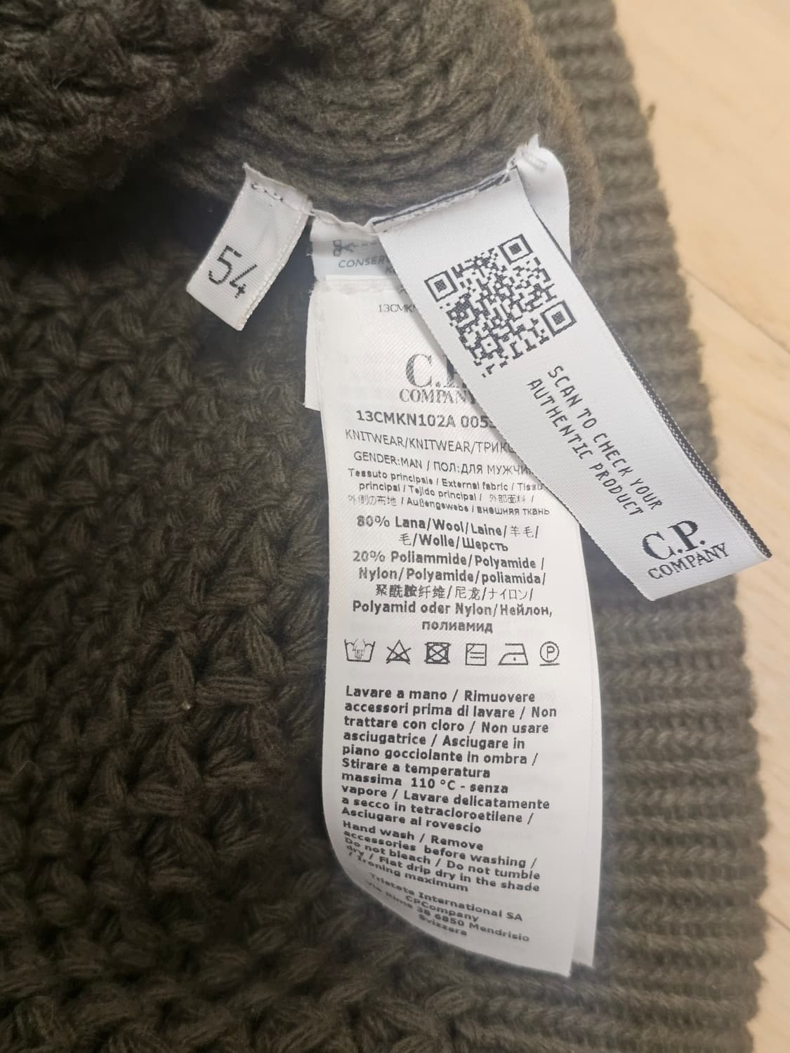 CP컴퍼니 헤비 울 피셔맨 니트 54 상품이미지5