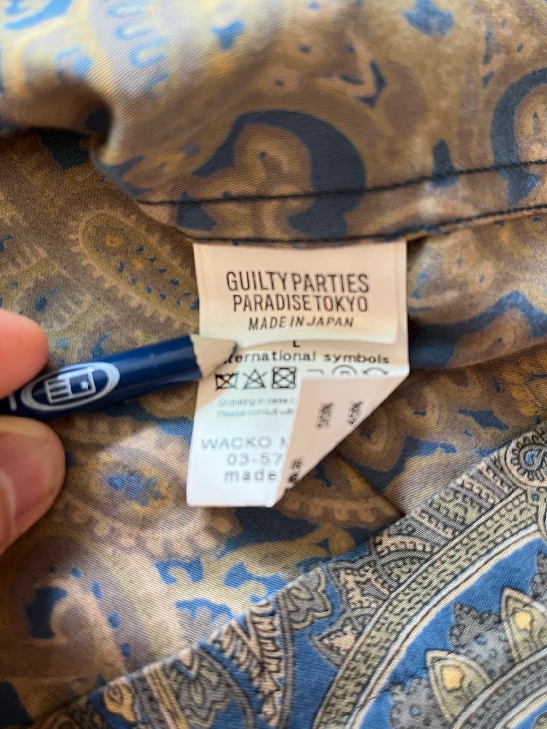 WACKO MARIA PAISLEY COTTON RAYON SHIRTS 상품이미지7