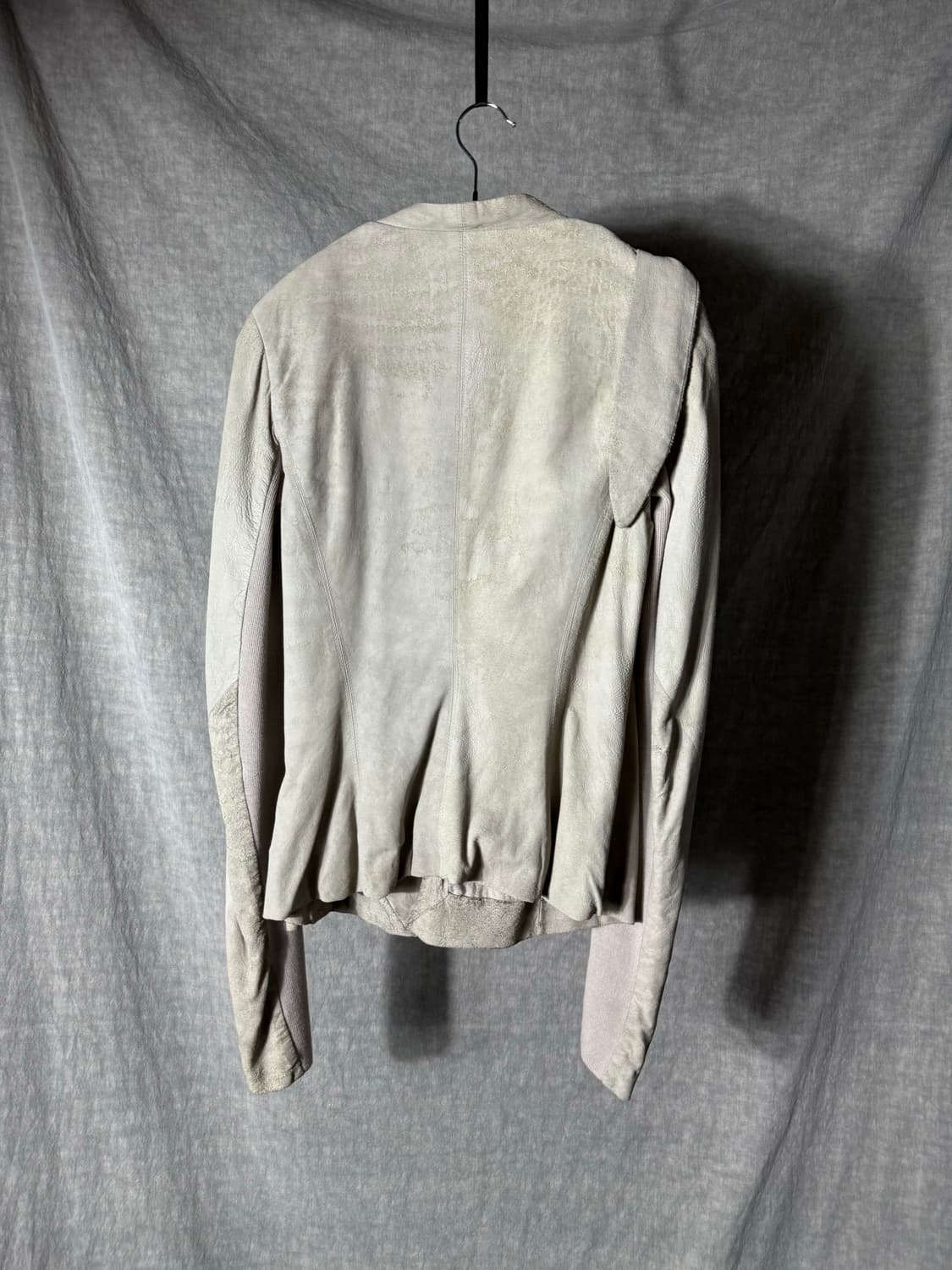Rick Owens Draped Leather Jacket 상품이미지6