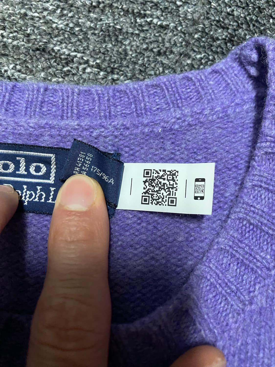 [최신형QR택] 반값이하 급처 폴로 울캐시미어 엘보 패치 니트 상품이미지4