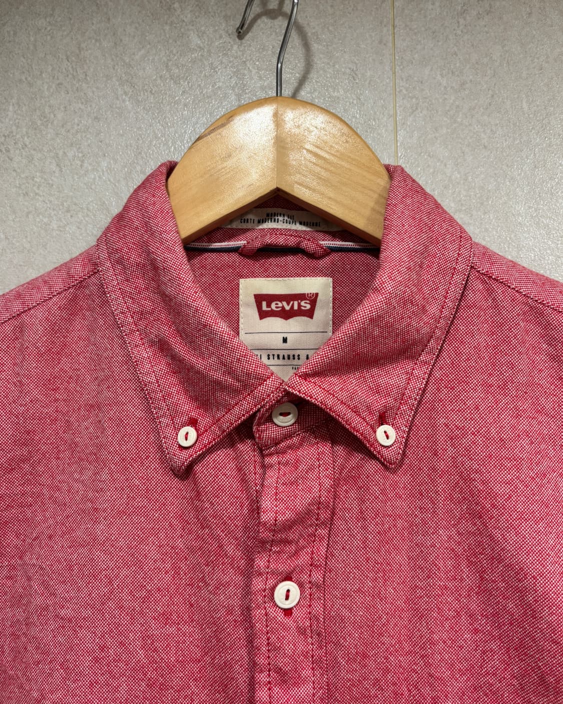 (M) 리바이스 샴브레이 버튼다운 셔츠 핑크 상품이미지3