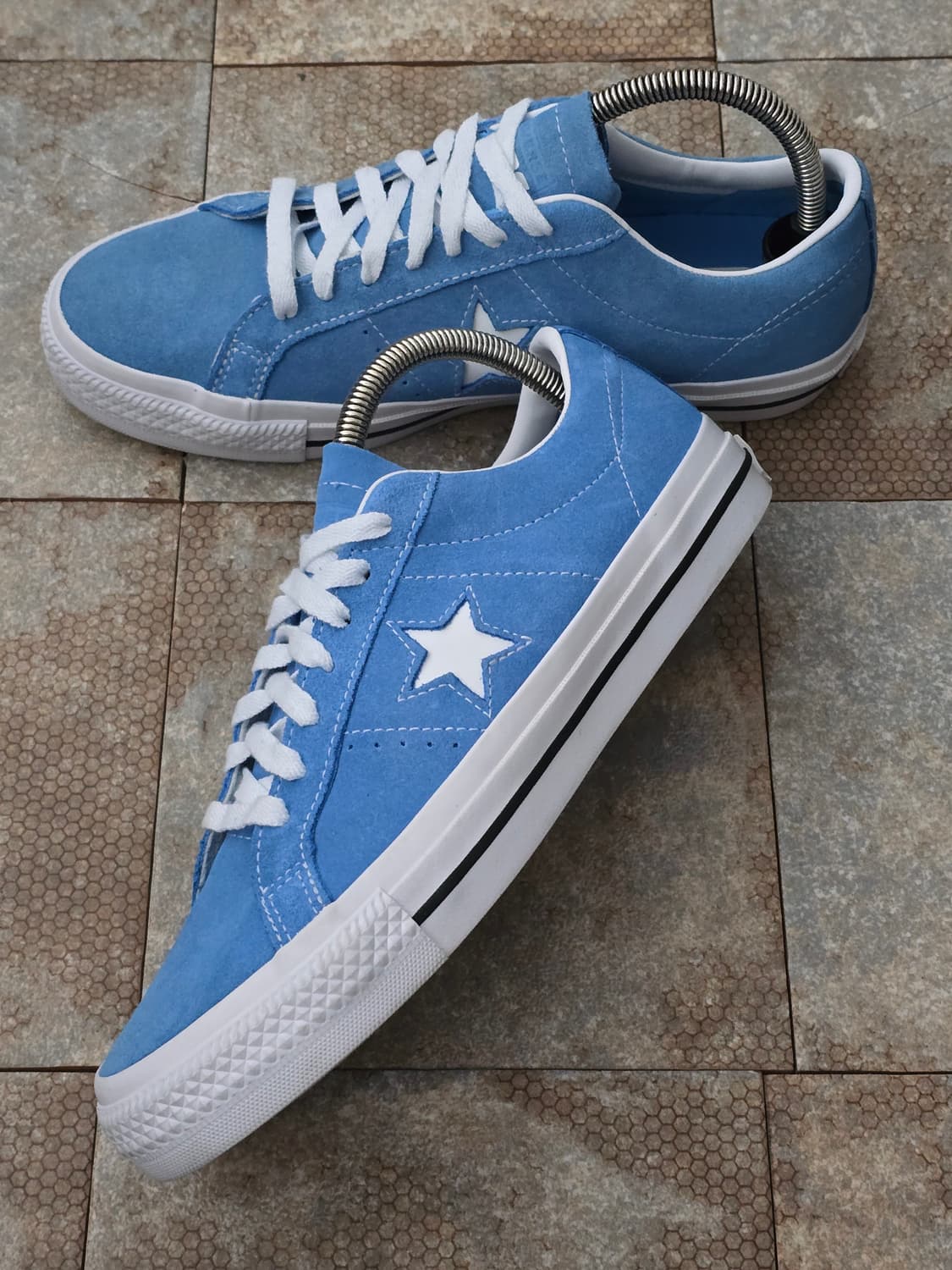 (270)원스타 프로 ox 스웨이드 라이트 블루 상품이미지3