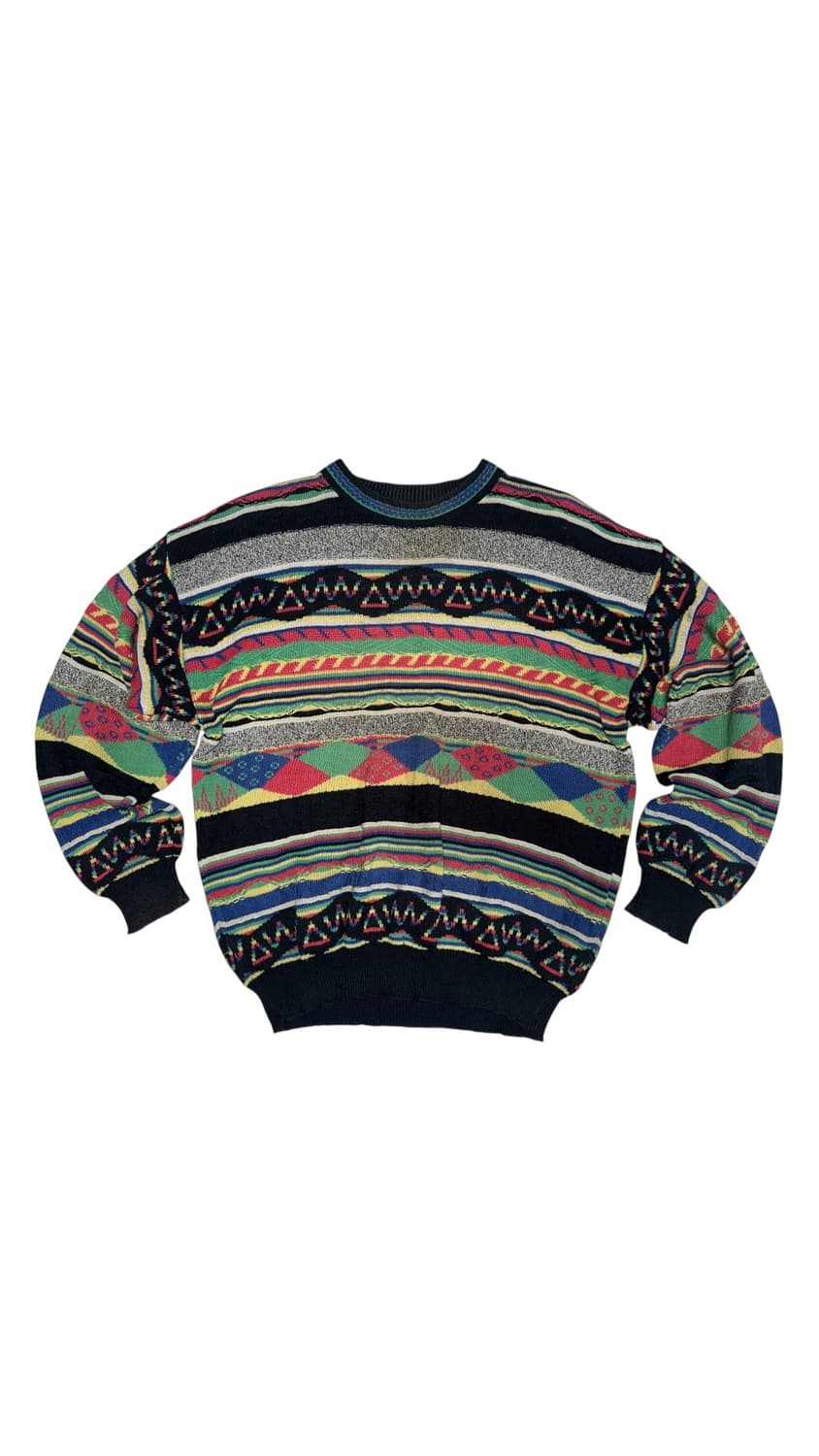 에스닉 배색 니트 상품이미지1