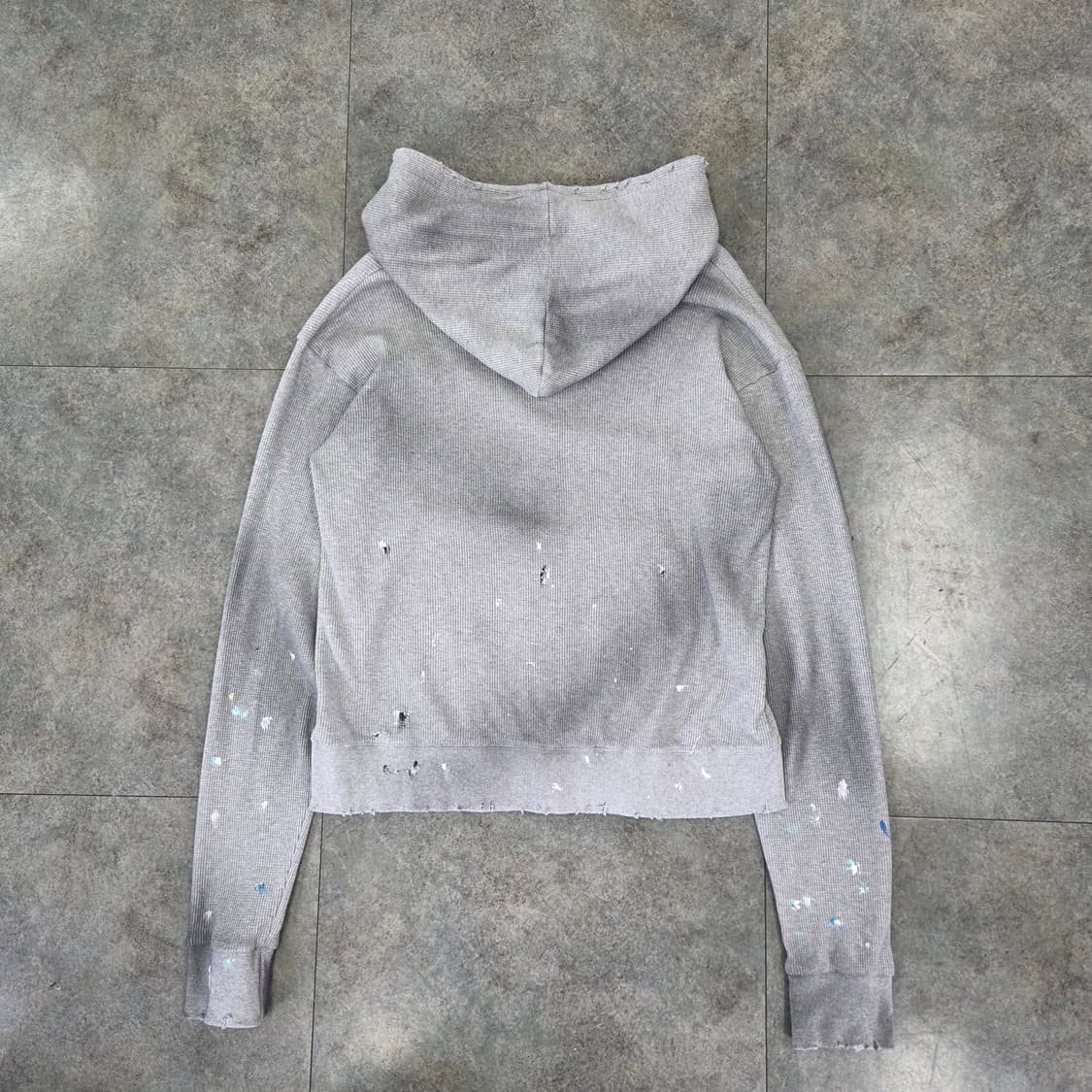 빈티지 와플 후드집업 상품이미지5