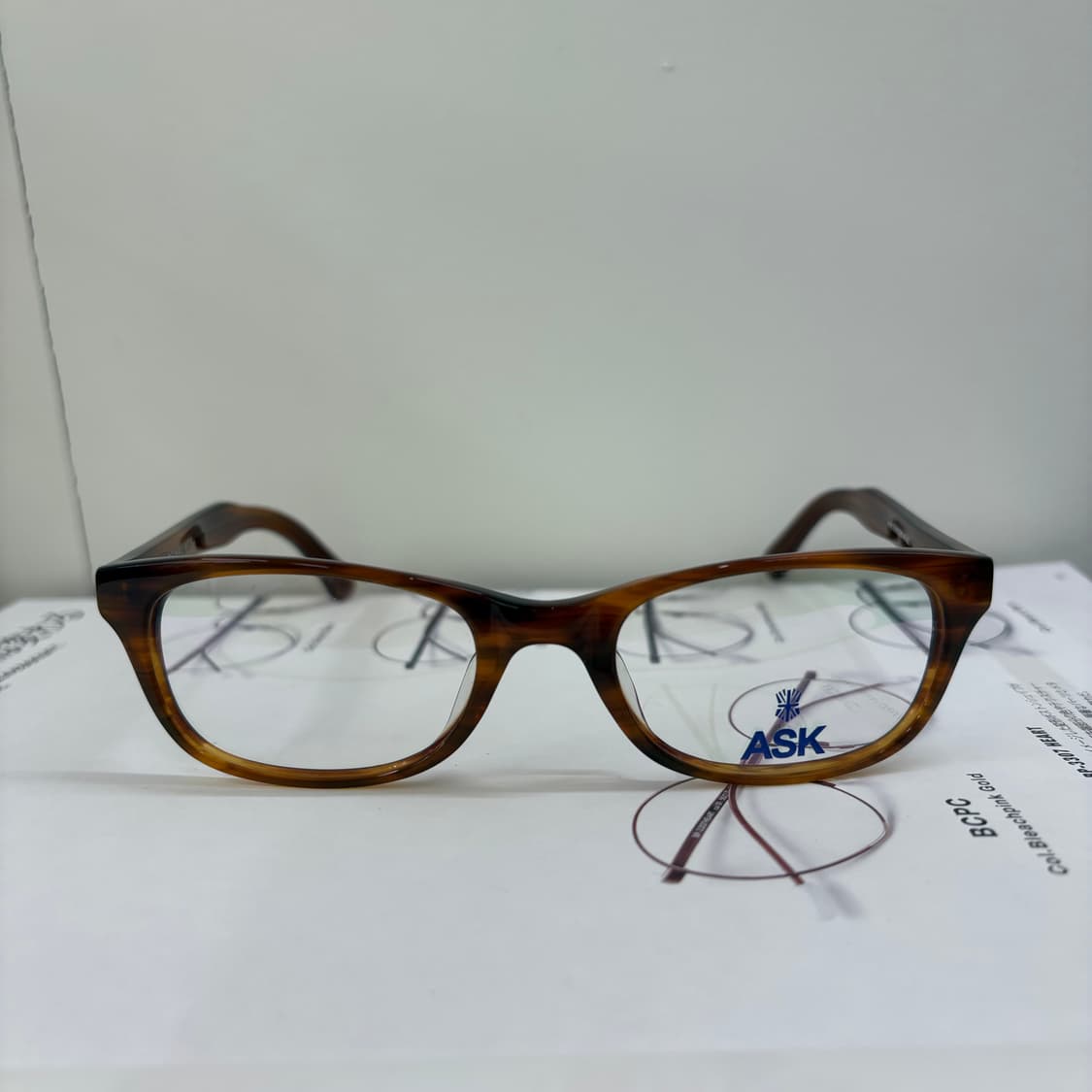 ASK 브라운 뿔테 빈티지안경 상품이미지2