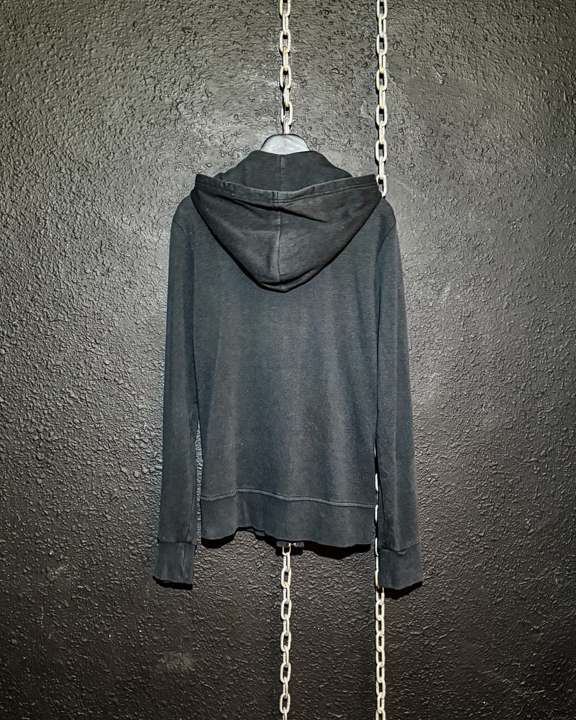 ABAHOUSE - Black double zipper Hoodie 상품이미지5