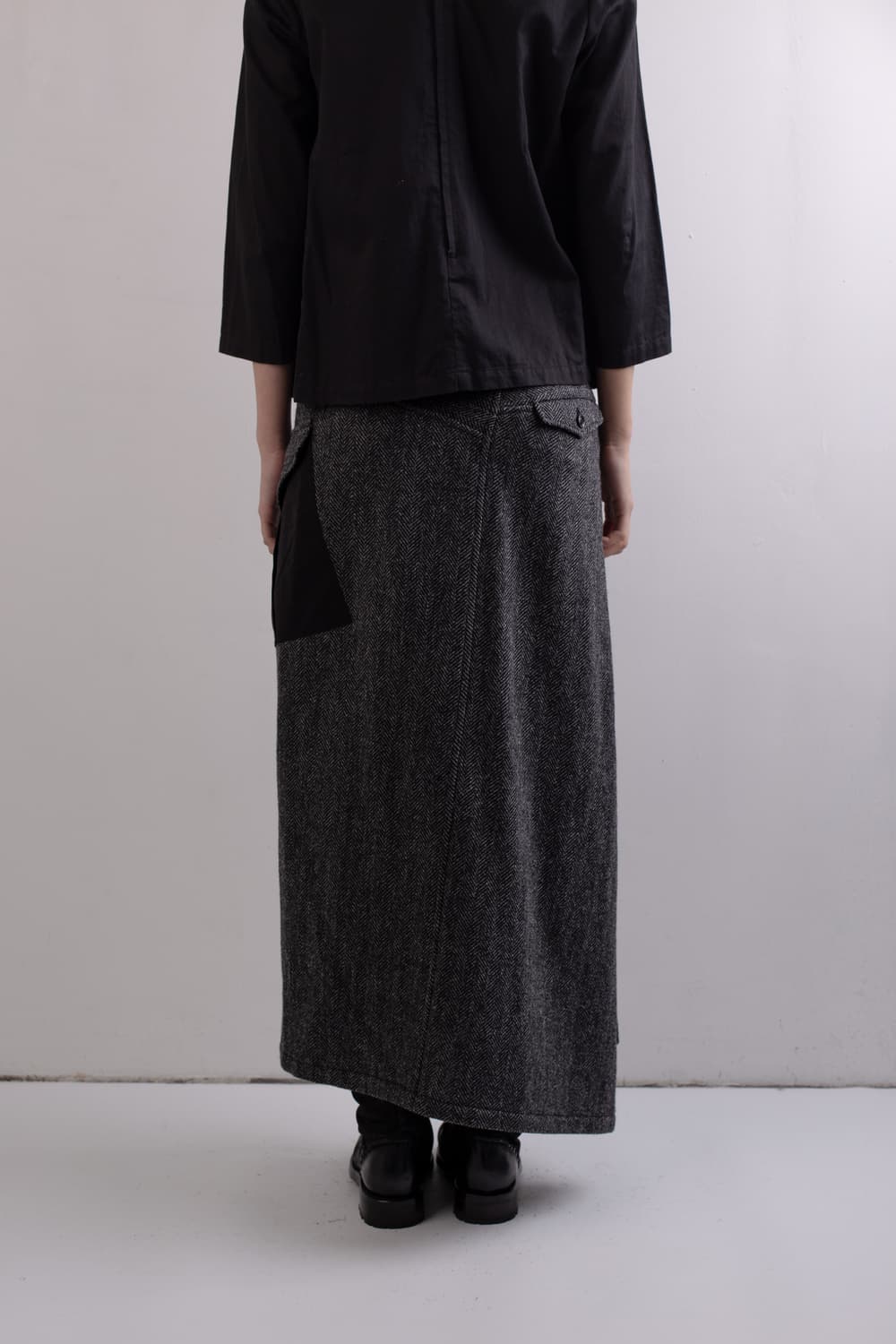 YOHJI YAMAMOTO Y'S ZIP SLIT LONG SKIRT 상품이미지3