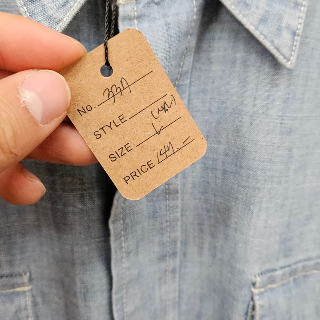 폴로 샴브레이 웨스턴 셔츠 상품이미지6