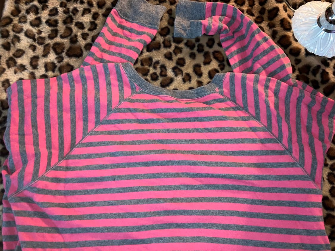 jpn 핑크 그레이 롱슬리브 스웻셔츠 상품이미지4