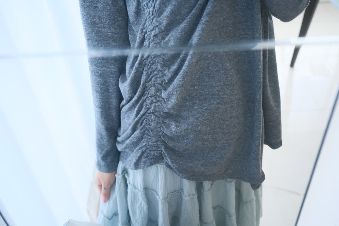 Shirring drape cardigan 상품이미지5