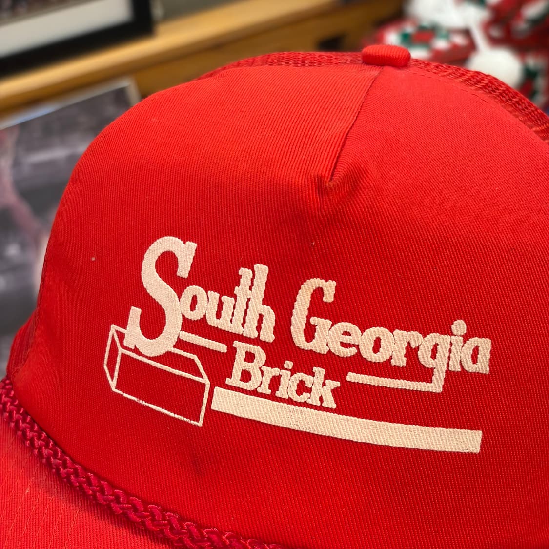 90s USA 빈티지 사우스조지아 트러커 매쉬 볼캡 모자  상품이미지4