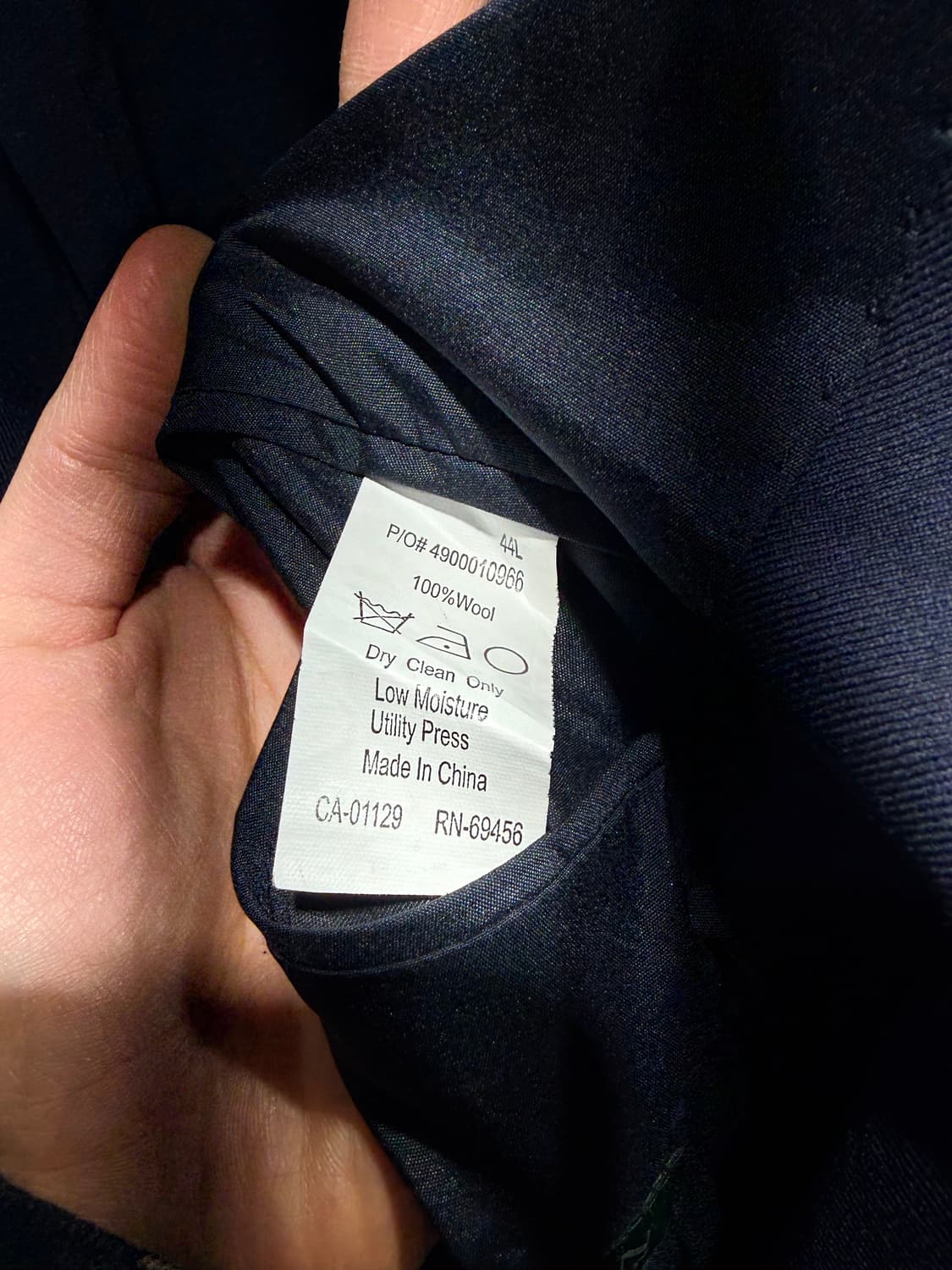 44L 폴로랄프로렌 각인 버튼 딥네이비 울 블레이저 상품이미지6