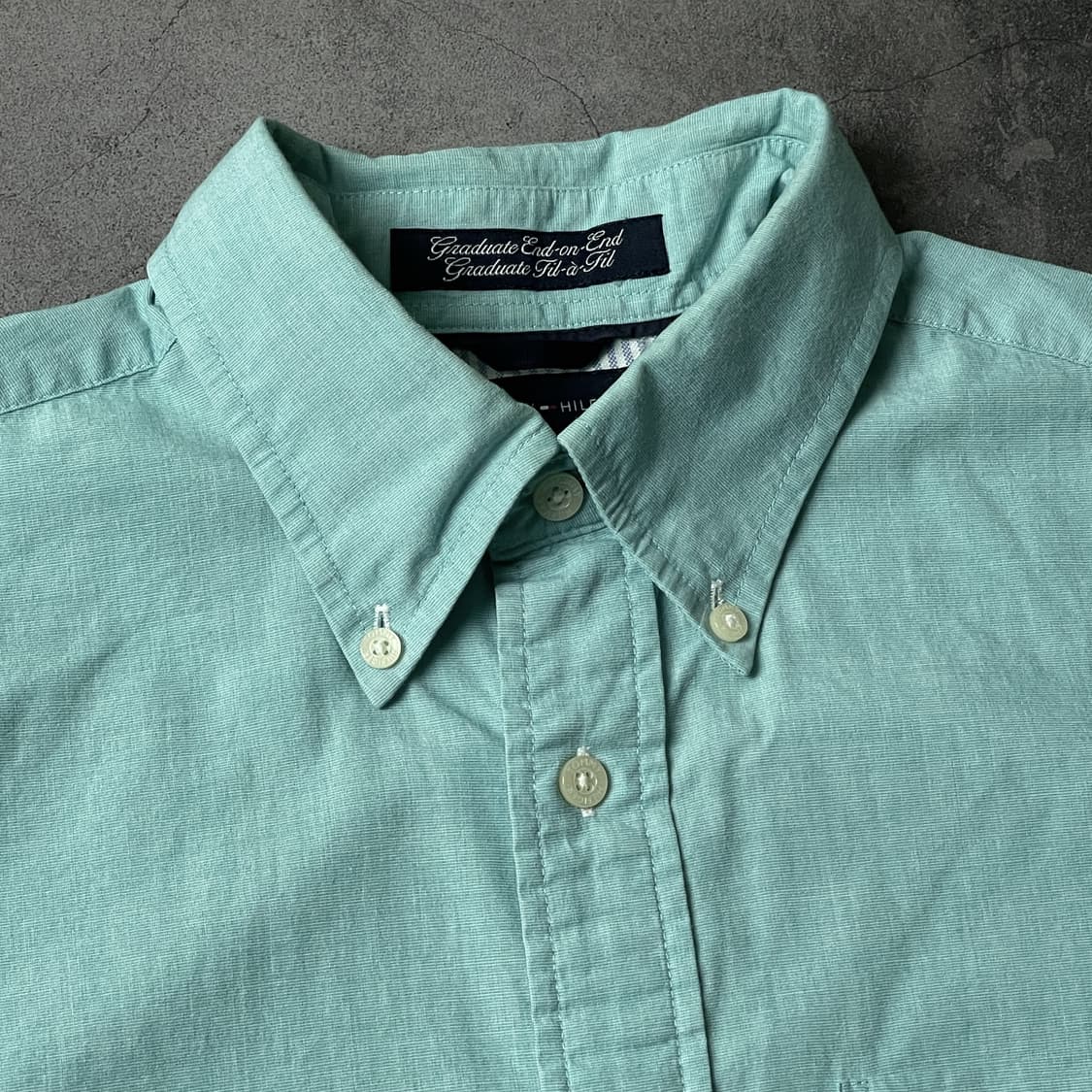 TOMMY HILFIGER 토미힐피거 민트 코튼 셔츠 A00584 상품이미지2