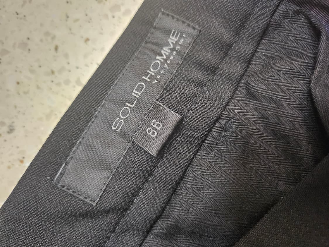 솔리드옴므 블랙 슬랙스 86 상품이미지4