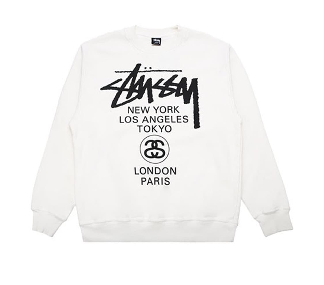 (정품 무료배송)스투시 월드투어 맨투맨 상품이미지3