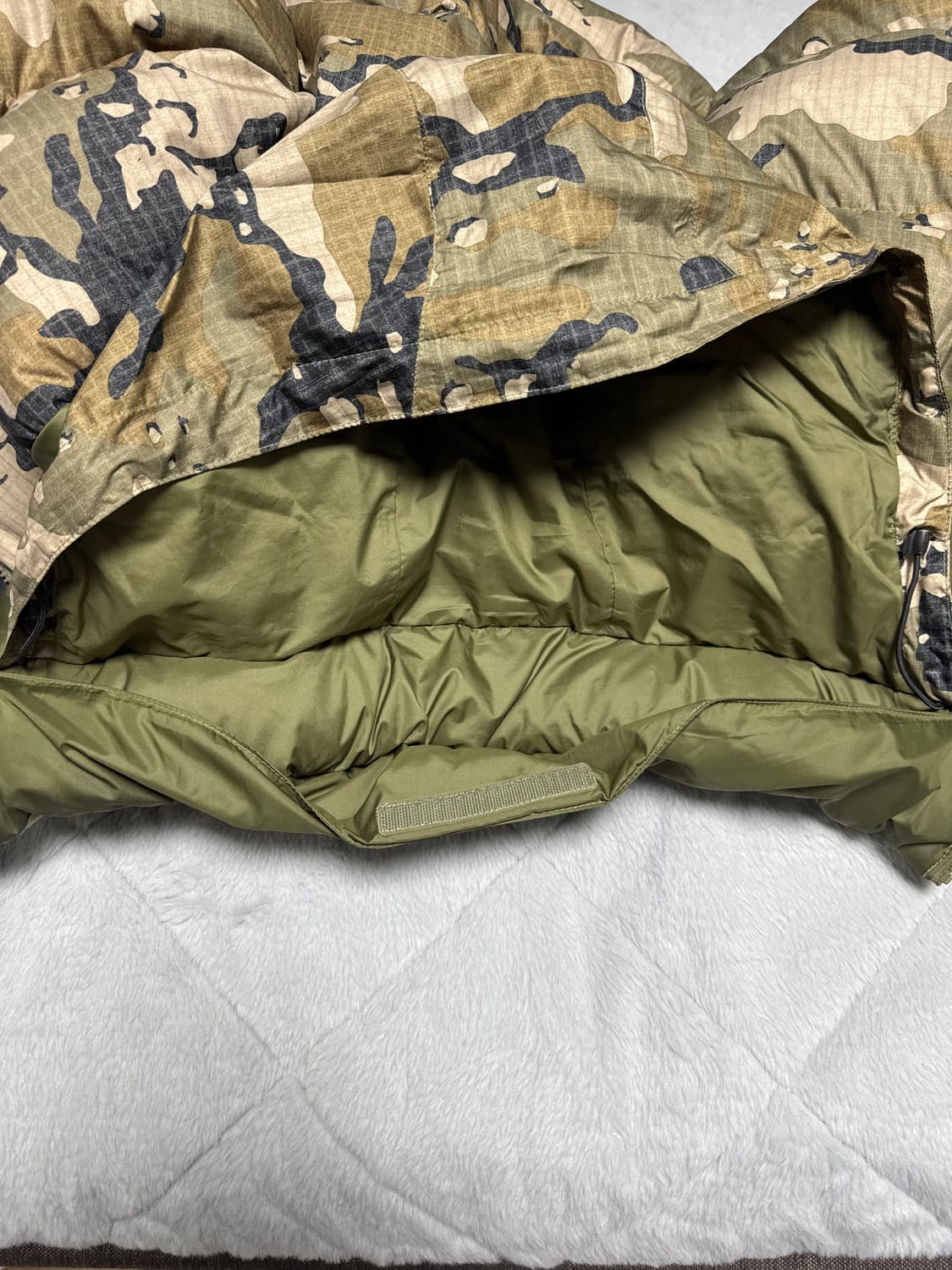 노스페이스 노벨티 눕시 카모 구스다운 숏패딩 상품이미지5