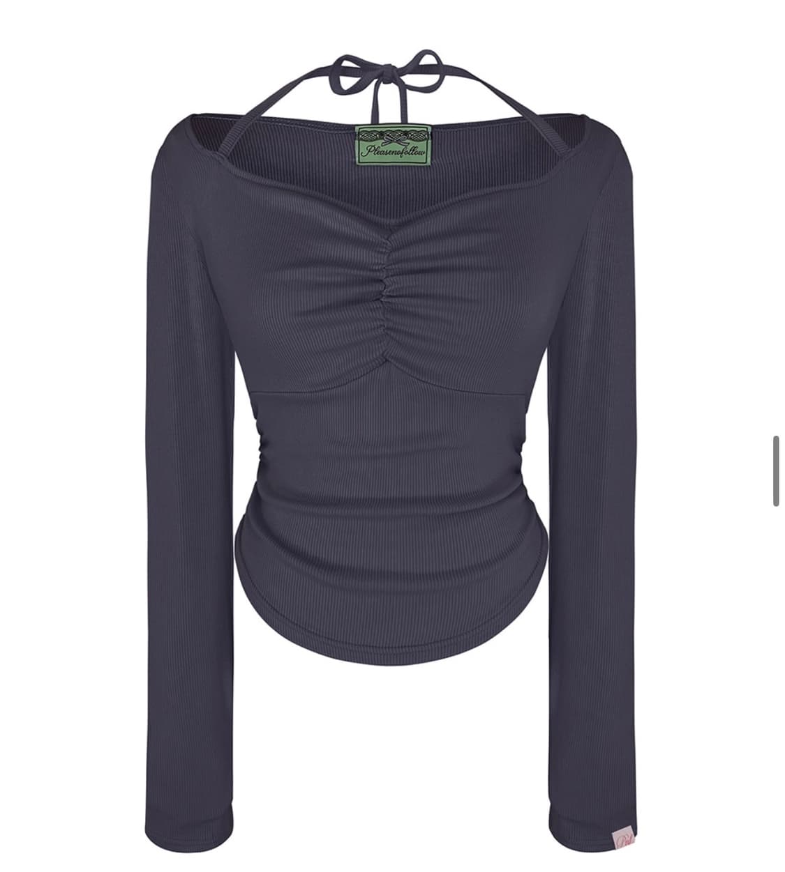 플리즈노팔로우 지젤탑 쿨차콜 상품이미지1