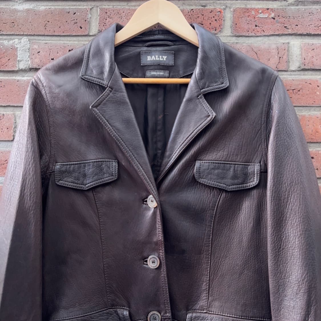 발리 Bally 레더 4포켓 자켓 (이탈리아 생산) 상품이미지4