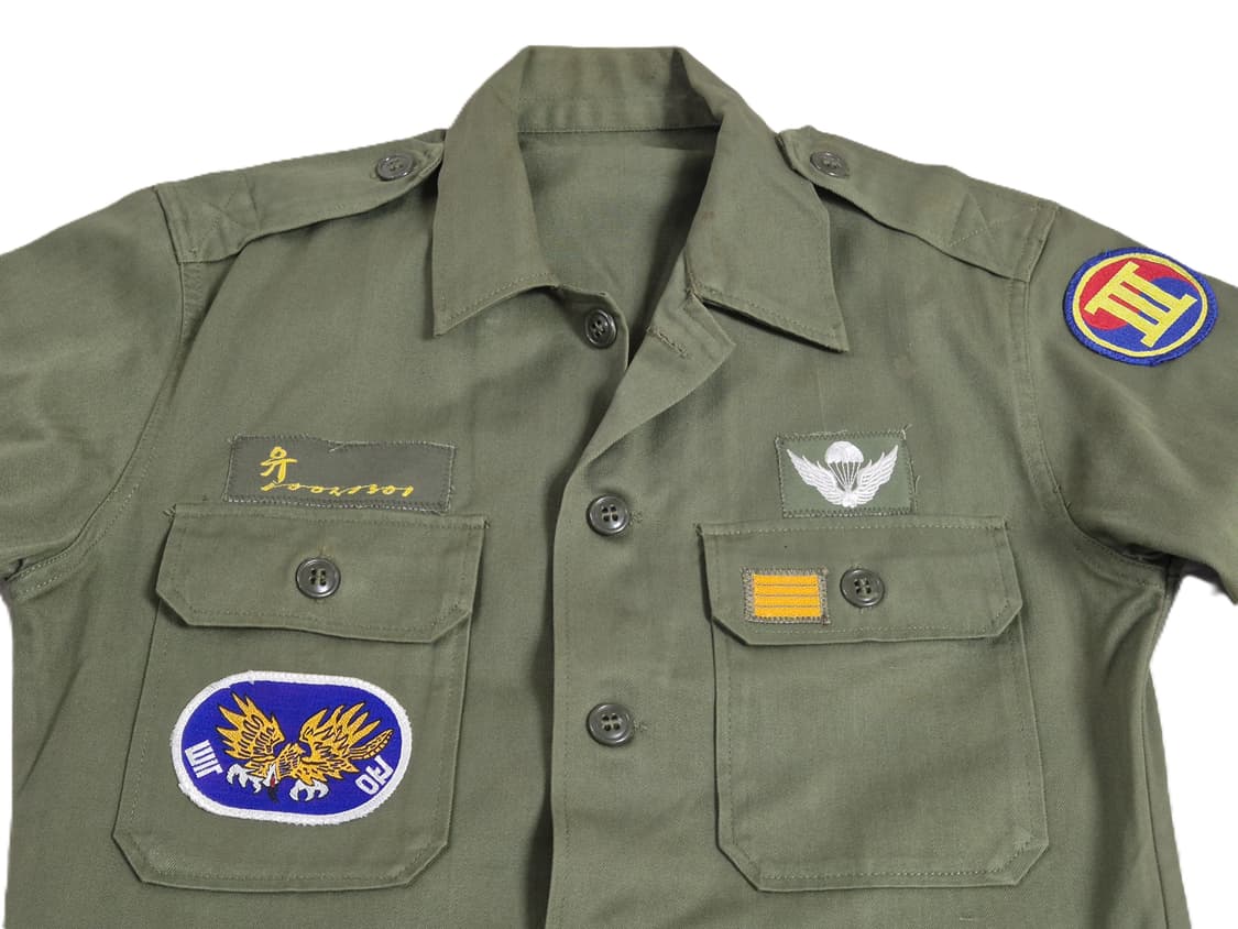 육군 구형 3군단 702특공연대 병장 민무늬 전투복 상의 자켓 (M) 상품이미지7