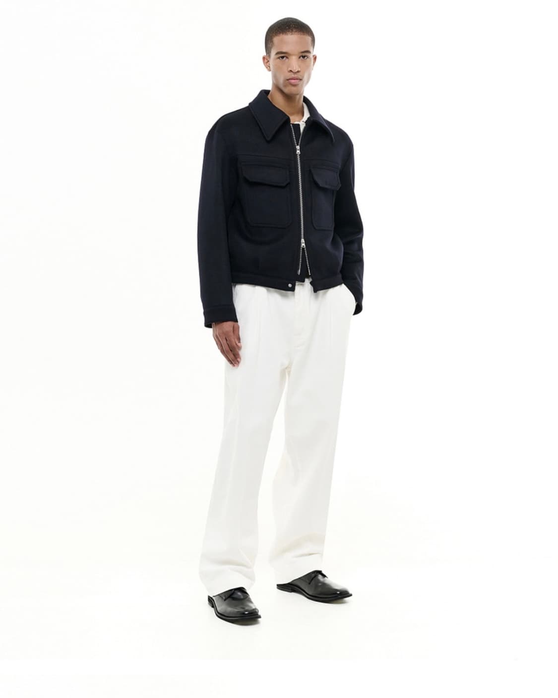 (새제품) 비슬로우 원턱 커브드진 아이보리 32 ONE TUCK CURV 상품이미지4