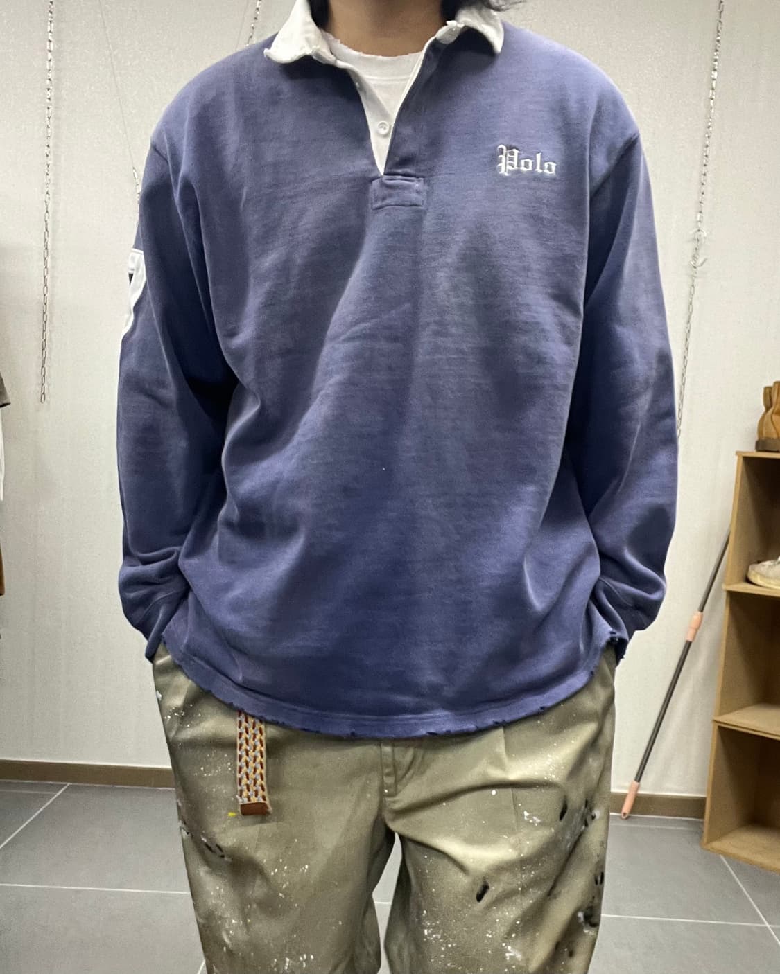 (XL~2XL)90'S 폴로 랄프로렌 커스텀 럭비티-M2097 상품이미지2