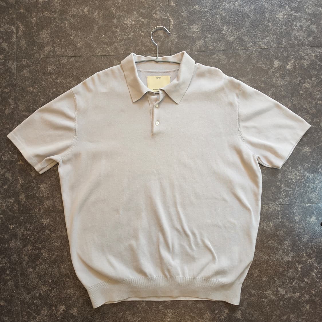 #포터리 실버그레이 컴포트 하프 니트 105 상품이미지1