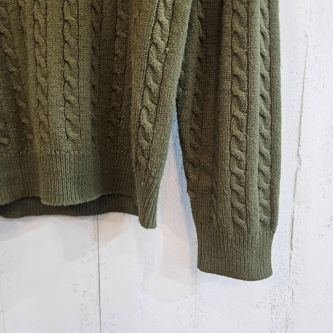 AGOD 하프넥 니트 올리브 L 실측 105 (XL) 상품이미지2