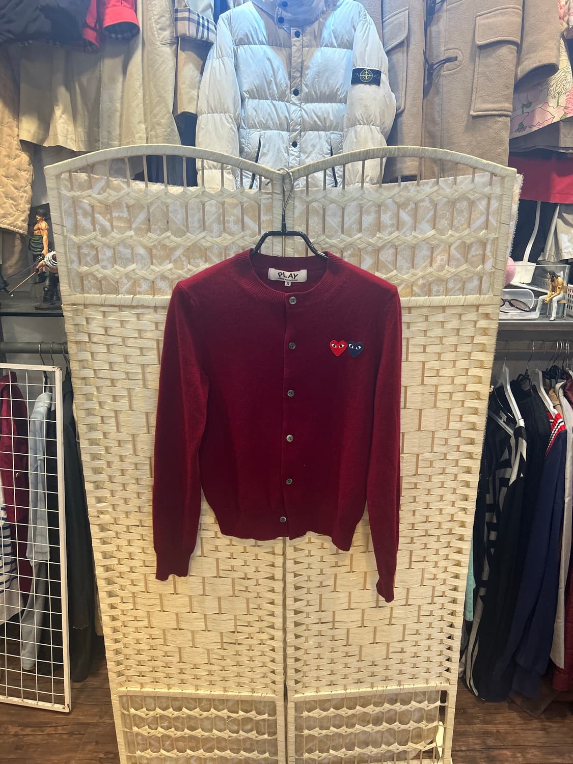 44-55 정품 꼼데가르송 투하트 가디건 팝니다 상품이미지1