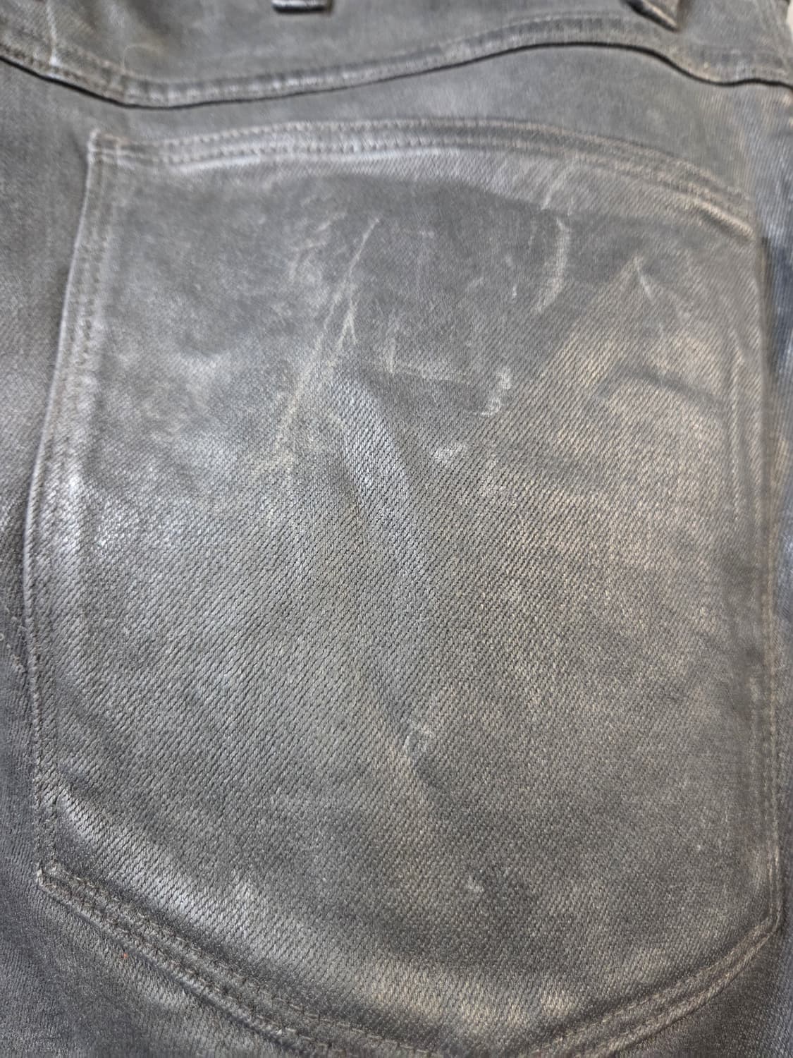 G-STAR블랙 코팅 바이커 스타일 바지(W28/L30)디피용 상품이미지6