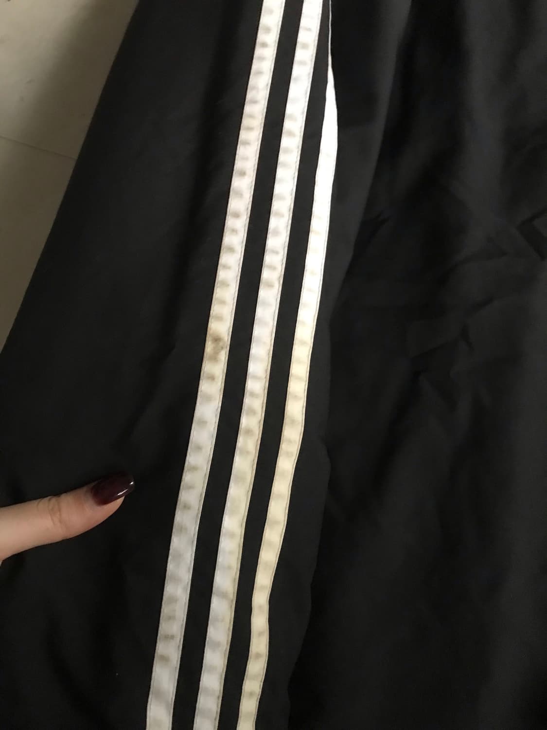 아디다스 90s 검흰 오버핏 누빔패딩 상품이미지9