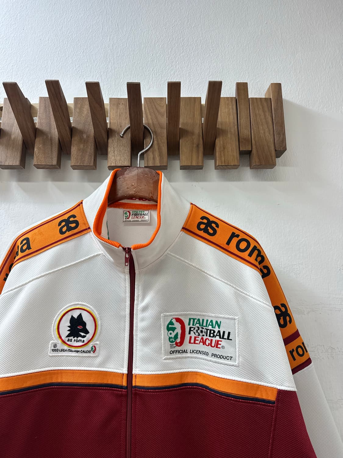 AS Roma 1993 이탈리아 풋볼 리그 공식 트랙 져지 자켓 상품이미지3